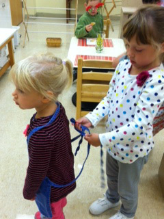 Educational playtime in Rochester, NY at Greece Montessori School